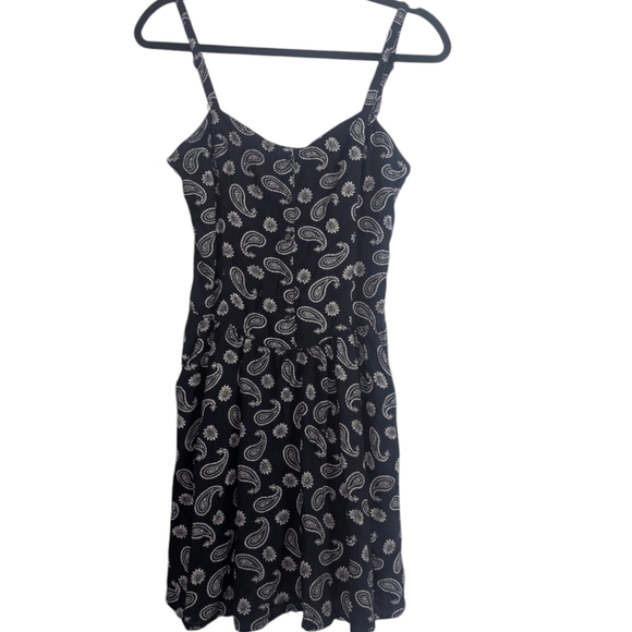 Levi's Black and White Spaghetti Strap Sundress Mini - Picture 1 of 5